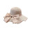 (Pink) Elegant Lace Bowknot Straw Hat for Summer Beach 1