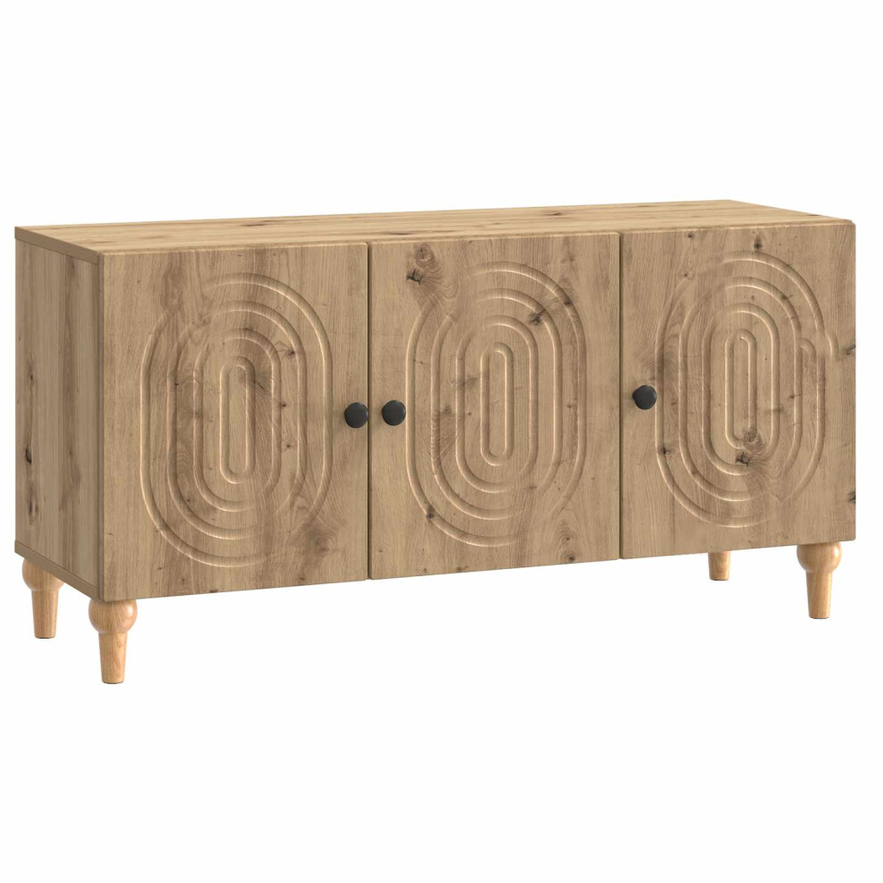 Vidaxl Tv Cabinet Artisan Oak 99 X 34.5 X 50 Cm Engineered Wood