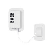 Upgraded Password Window Lock Child Safety Lock Baby Protection Children Fridge Lock Door Cabinet Limiter Locks-White