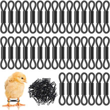 150Pcs Baby Chick Leg Bands,Chicken Hobble Braces Adjustable Poultry Leg Bands for Newborn Spraddle Leg of 1 to 3 Days