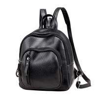 RyggsäCk, Klassisk PU-LäDer Travel Daypack AxelväSka för Kvinnor Flickor