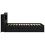 VidaXL vidaXL Bed Frame with Storage Black 75 x 190 cm Engineered Wood 2