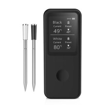 Wireless Meat Thermometer Digital Probes with HD Display and APP Remote Monitoring for Rotisserie Grill BBQ