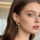 Beautiful Two Style Round Bead Drop Earrings Gold Plated-silver 9