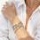 3pcs Heart Beaded Bracelets - Stacked Gift Set 5