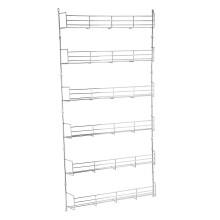 SPICE HERB JAR RACK HOLDER FOR KITCHEN DOOR CUPBOARD STORAGE WALL 6 TIER