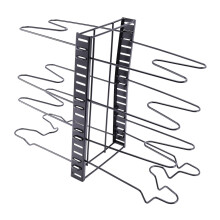 8 Tier Cupboard Kitchen Cabinet Storage Organiser Rack Stand Pan Pot Holder UK