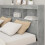 VidaXL vidaXL Storage Headboard Concrete Grey 135 cm Engineered Wood 4