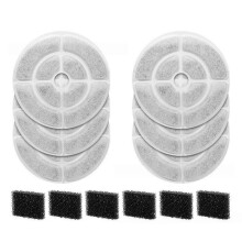 Katzenwasserbrunnenfilter & Pumpenfilter-Schwämme für Kastty & SIBAYS 2,5Gal / 9,5L Tierwasserbrunnen Spender 6+6