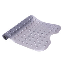 Extra Long Non-Slip Suction Bath Shower Mat MouldResistant - 40x100CM Translucent gray