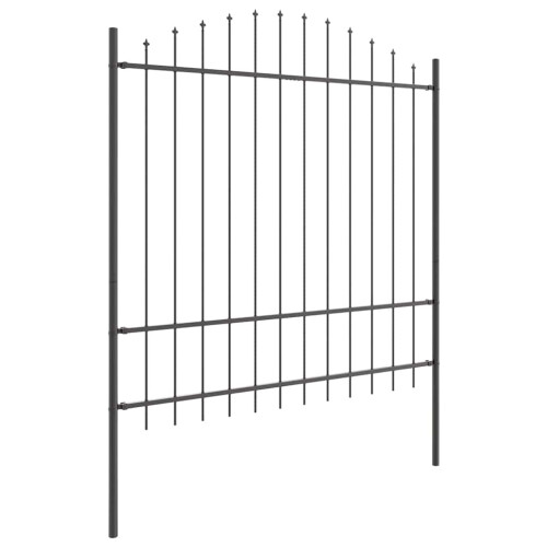 VidaXL vidaXL Gartenzaun WOERDEN 5 stk. 170 x 215 cm Grau 1