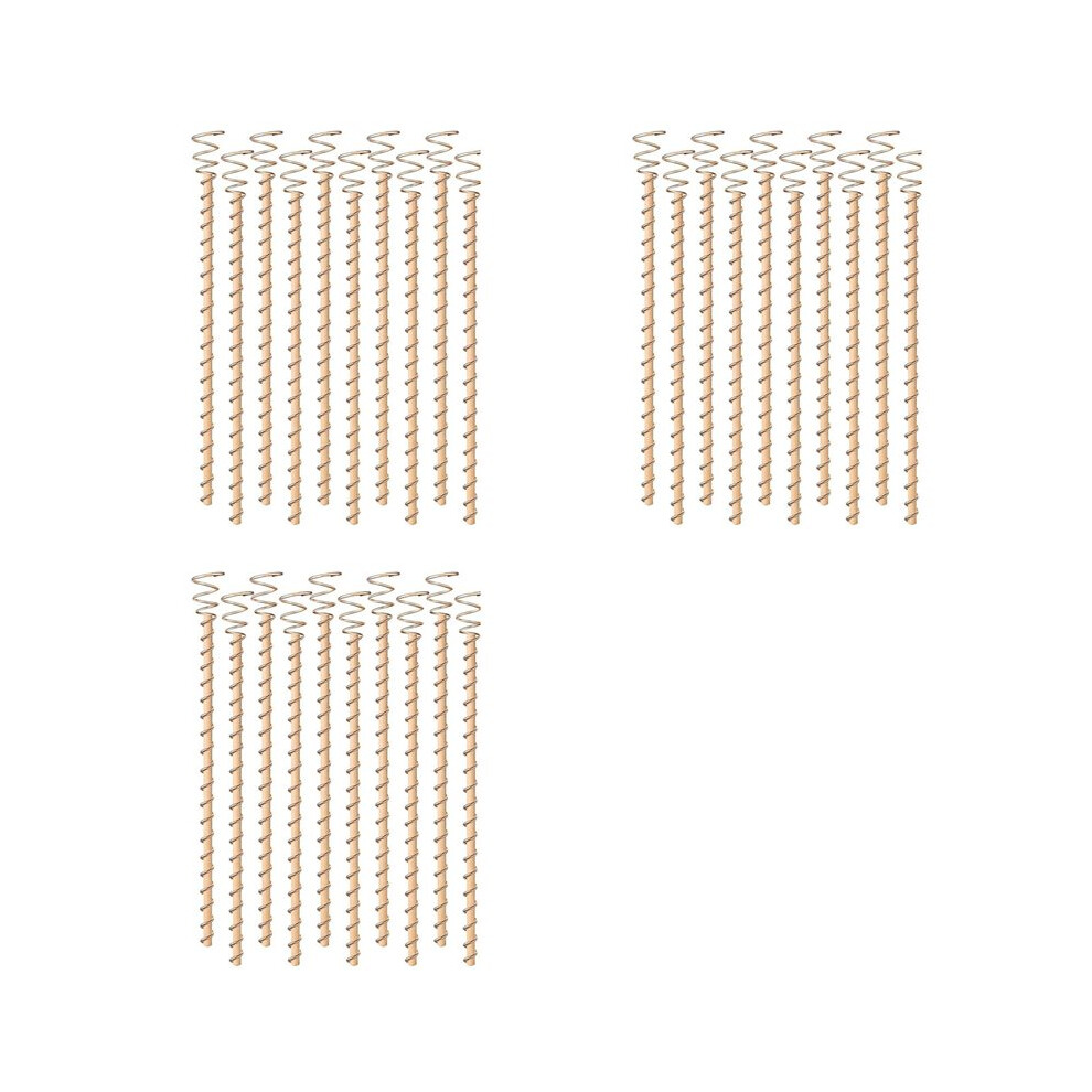 Bobotron 30Pcs Electroculture Plant Stakes,12 Inch Copper Coil Antennas Garden Stakes Electronic Planting For Vegetable Garden