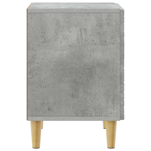 VidaXL vidaXL Bedside Table Concrete Grey 43 x 34.5 x 50 cm Engineered Wood 2