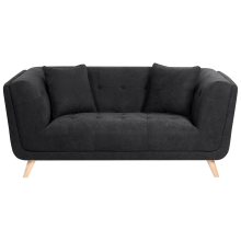 Sofa 2 Seater HABO Fabric Black