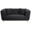 Beliani Sofa 2 Seater HABO Fabric Black 1