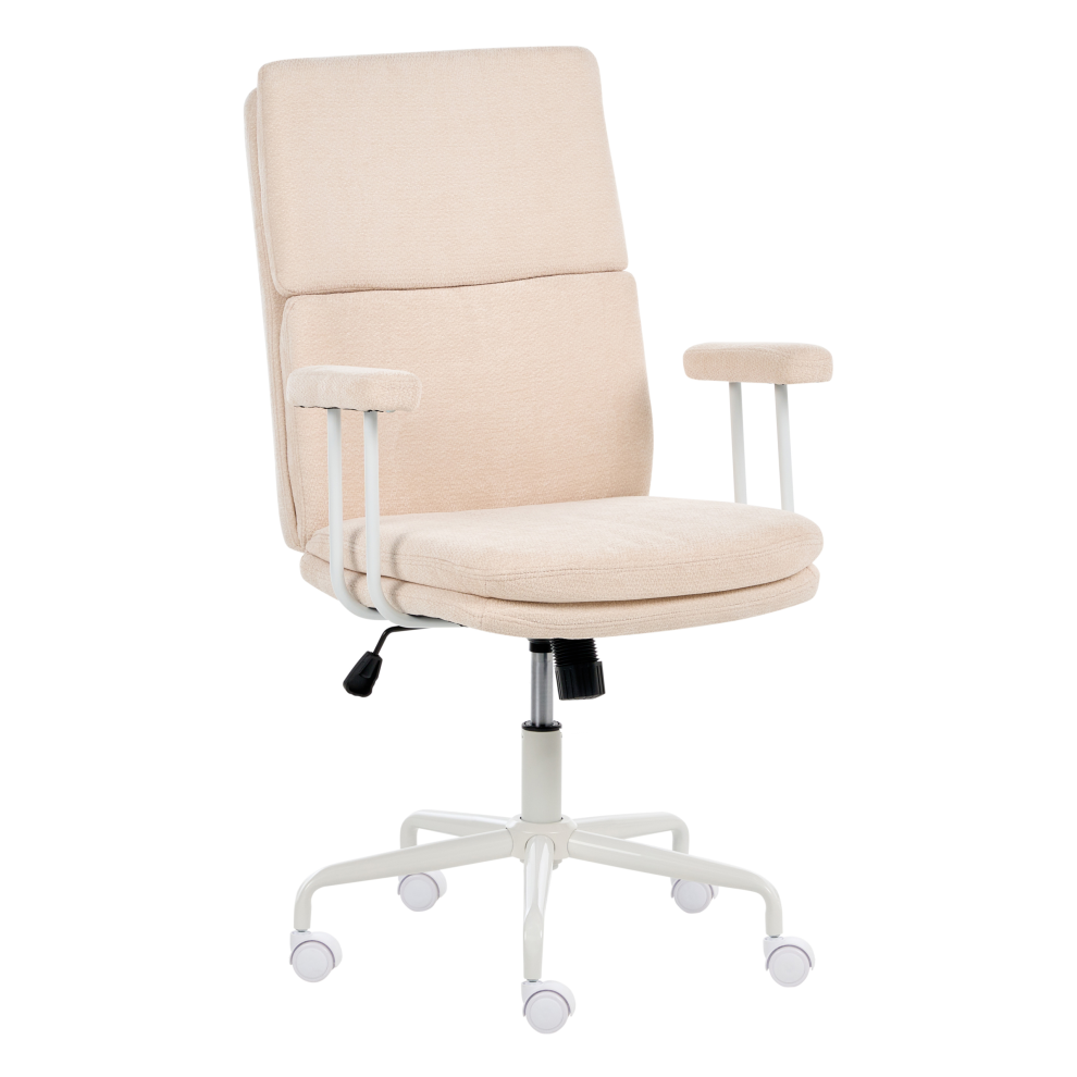 Beliani Office Chair Vero Fabric Light Beige