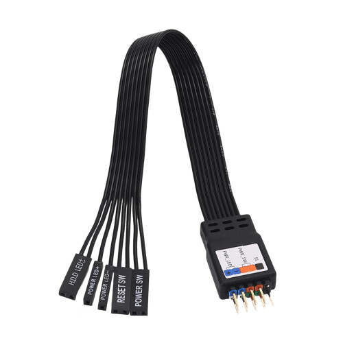 Easy Installs Motherboard Front Panel Cable 2Pin To 9Pin-50cm 1