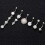(Silver) 6Pcs Stainless Steel Crystal Belly Rings 3