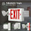 2X LED Exit Sign with Emergency Lights,Adjustable LED Emergency Exit Lights with Battery Backup,Exit Sign for Business 3