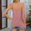 Top für Damen, gerüschtes Träger-Basic-Top, leichtes,-Pink M 10