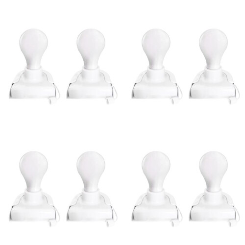 8 Pack Stick  Battery Operated Light Bulb, Closet Light Bulb, Self Adhesive Wall Mounted Light Fixture with Pull Chain