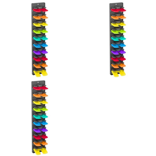 3X Hat Organizer for Baseball Caps with Built-in Spring Clips - Wall Mount Closet Hat Rack Holder
