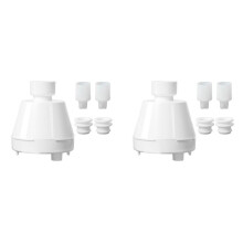 2X Cat Water Fountain Replacement Filter Housing & Silicone Nozzle Plug Set Pet Water Dispenser, Pet Fountain Parts