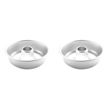 2pcs 6in Cake Pan Round Nonstick Pound Cake Pan for Baking,Tube Cake Pan for Cheesecake,Flan,Creme Cake,Cookie,Donut