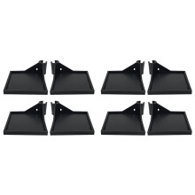 8 PCS Grow Tent Corner Shelf,16 mm Grow Tent Accessories,Grow Tent Shelves for Place the Hygrometer Camera Black