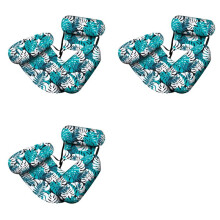 3X Pool Floats Chairs Adult,Inflatable Pool Lounge,Plant Pattern Floating Mat Hammock,B