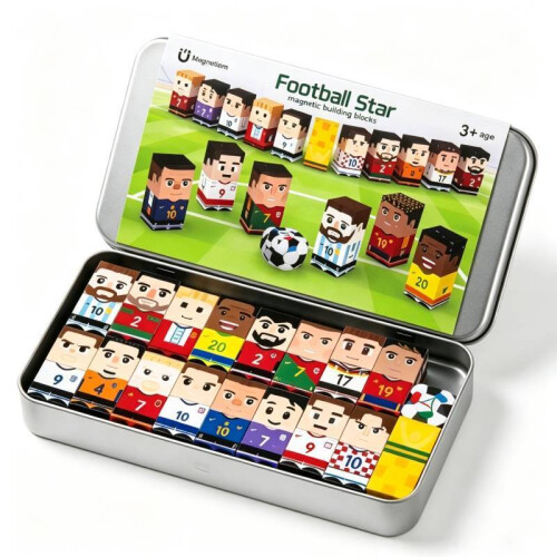 Global Football Cup Plastic Magnetic Construction Blocks For Kid Creativity