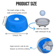 2X Slow Feeder Dog Bowls for Liquid Treat with Entertained -in Design,Anti-Slip Bone Broth Lick Bowl