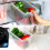 6x Kitchen Storage Box W/ Lid Slide Handle Fridge Cupboard Organiser Basket Case 6