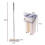 Flat Squeeze Mop and Bucket Hand Free Wringing Floor Cleaning Microfiber Mops 10