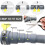 2X Universal Washing Machine Drain Hose Extension Kit with Bracket, Connector and Clamps,Ideal for Kitchen Use 4