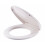 O Shaped Design WC Toilet  Soft Close Top Fix Quick Release Hinge Bathroom Easy Clean White 4