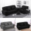 2/3 Seater Sofa Slipcover Stretch Protector Soft Couch Cover Washable Easy Fit black 7