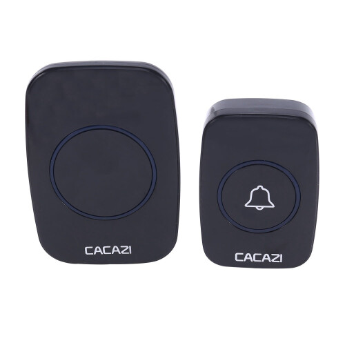 Wireless Doorbell Chime Waterproof Plugin Receiver Adjustable Volume 1000FT Kit 2