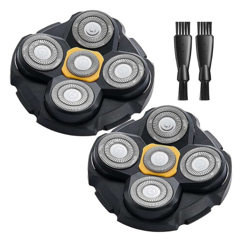 4PCS  Shaver Replacement Heads for  Titanium  Shaver, 4 Cleaning Brush 1