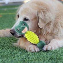(A) Dog Chew Toy - Bite-Resistant, Squeaky Plush for Small Dogs