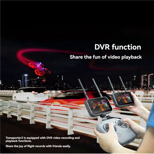 Óculos FPV Transporter 2 de 4,3 Polegadas 5,8GHz 40CH com Monitor Ajustável Destacável e Gravação de Vídeo DVR 2