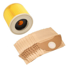 For  Wet&Dry Wd2 Vacuum Cleaner Filter And 10x Dust Bags