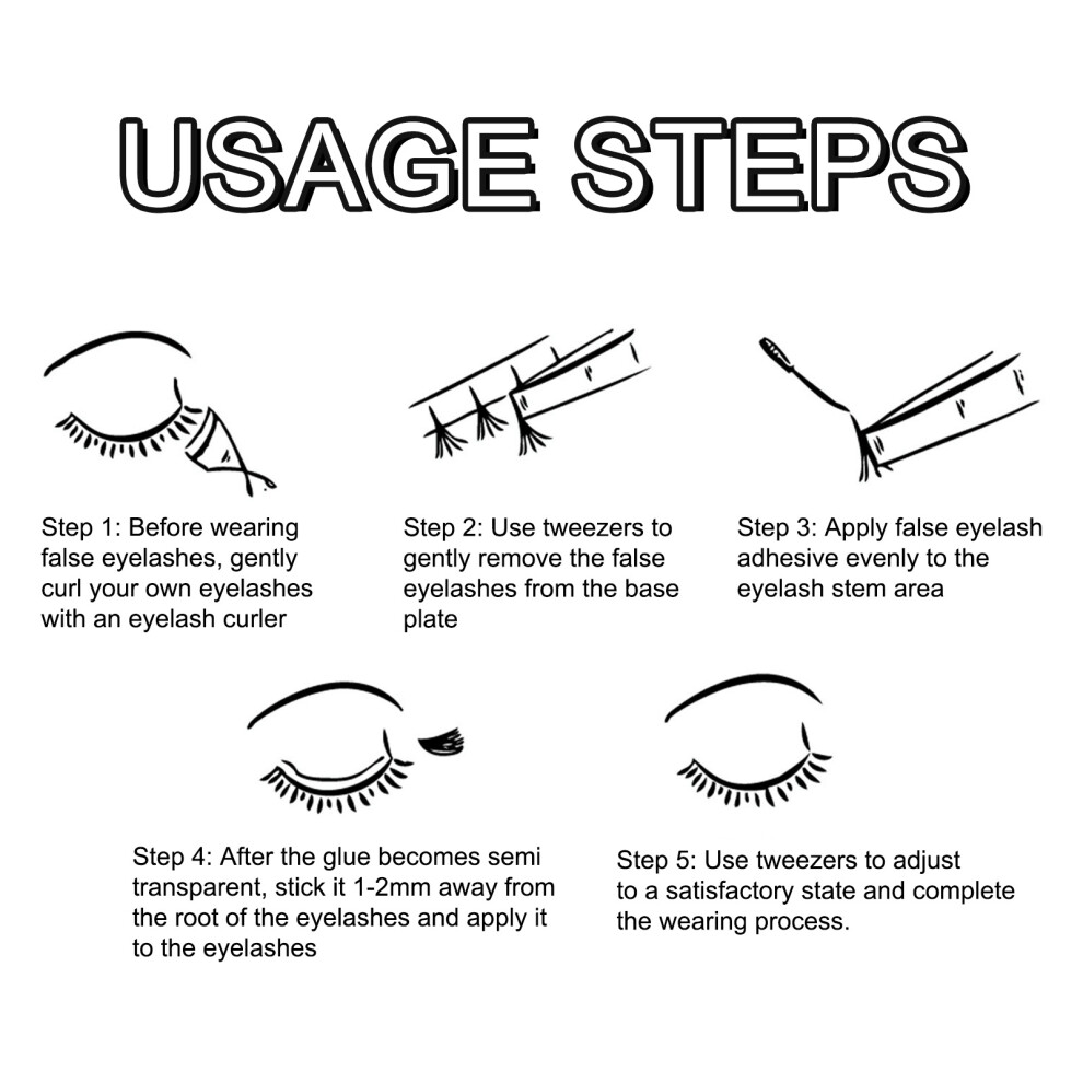 Dcph-Clothing Fox Style False Eyelashes - Natural/Dramatic Look