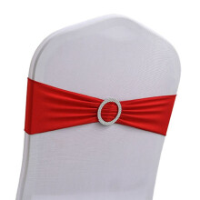 50PCS Elastic Chair Knot Wedding Decoration Buckle Sashes Back Cover Hotel Home Elegant Modern Ribbon Decors,C