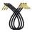 Guitar Patch Cable Effect Pedal Patch Cords 1/4-Inch Right Angle Low Profile Pancake Design for Effect Pedals 9 Pack 2