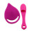 (Deep Rose) 2pcs Silicone Face Brush Set for Blackhead Cleaning 1