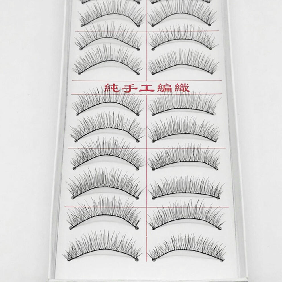 Creation-3C (216) 10 Pairs Realistic Curly False Eyelashes For Women