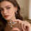 Beautiful Two Style Round Bead Drop Earrings Gold Plated-silver 11