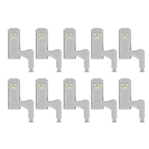 30 Pz Armadio Armadio LED Cerniera Luce  Sensor Lampada Bianca Calda 2