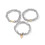 3pcs Heart Beaded Bracelets, Stacked Gift Set 2